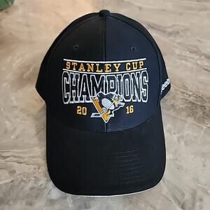 Pittsburgh Penguins Reebok 2016 Stanley Cup Champions Onesize Hat Cap Black